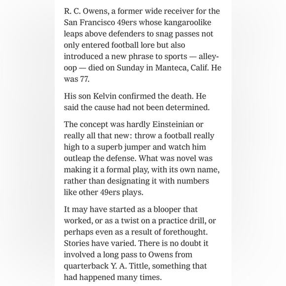 Rare R.C. Owens "Alley Oop' autographed 49er NFL Alumni cream polo men's L - Picture 15 of 15